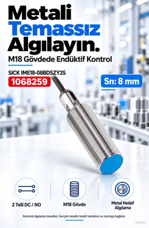 SICK IME18-08BDSZY2S endüktif yaklaşım sensörü 1068259