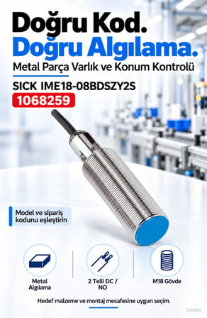 SICK IME18-08BDSZY2S endüktif yaklaşım sensörü 1068259