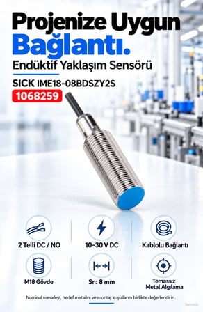 SICK IME18-08BDSZY2S endüktif yaklaşım sensörü 1068259