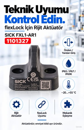 SICK FXL1-AR1 flexLock RFID emniyet kilidi aktüatörü 1101327