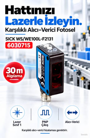 SICK WS/WE100L-F2131 karşılıklı lazer fotosel takımı 6030715