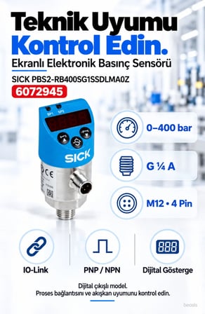 SICK PBS2-RB400SG1SSDLMA0Z elektronik basınç şalteri 6072945