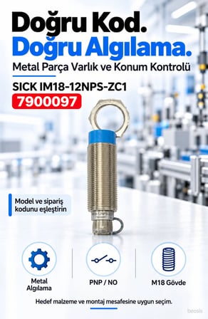 SICK IM18-12NPS-ZC1 endüktif yaklaşım sensörü 7900097