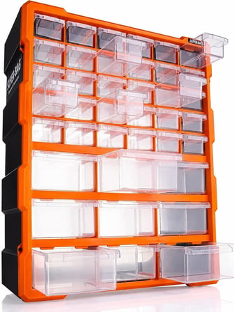 Süper Bag 26'lı Mono Blok Çekmece Seti Hobby Organizer Seti Monoblok Çekmece Vida Dübel Kutusu Takı Kutusu ASR6004