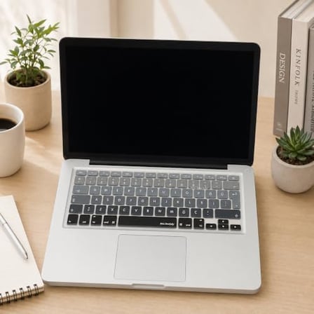 MacBook Klavye Filmi Türkçe Q Kaplama Ultra İnce Silikon Air Pro Eski USB li Modeller 2008-2017 Uyumlu Yıkanabilir Koruyucu Film Renkli Baskı Siyah Gri