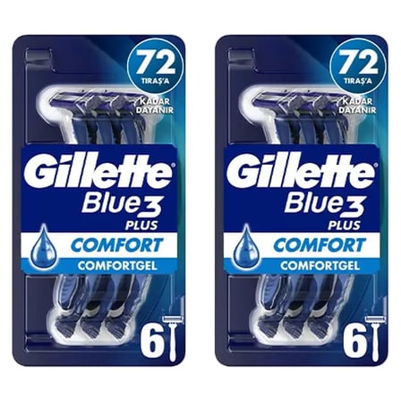 4 Adet Gillette Blue3 Plus Comfort Gel Kullan At Tıraş Bıçağı