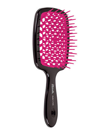 Janeke Superbrush Siyah Pembe Saç Fırçası