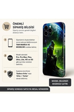 Neon Galaksi Muhafızı — Tüm Telefonlara Uyumlu Kaplama | Sipariş Sonrası Marka ve Modelinizi İletiniz