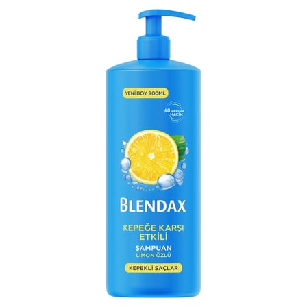 3 Adet Blendax Kepeğe Karşı Etkili Limon Özlü Şampuan 900 ml