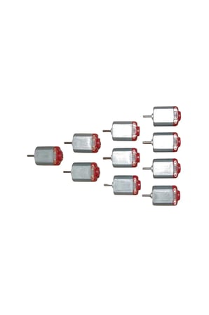 DC Motor 3V Yassı (130 Tip) - Hobi ve Fen Deney Motoru - 10'lu Paket