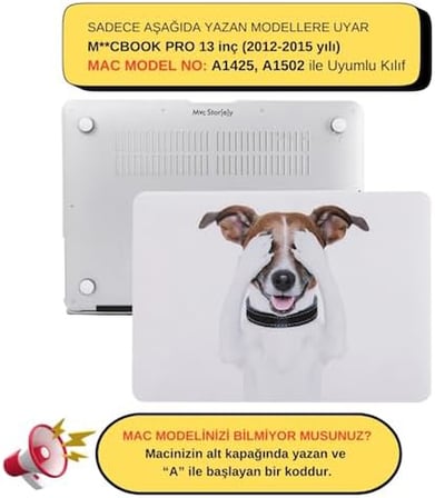 MacBook Pro Retina 13 İnç Kılıf A1425 A1502 Uyumlu Köpek Desenli Sert Kapak Mat TPU Hard Case İnce Hafif Çizilme Koruyucu Laptop Kılıf Dog 67