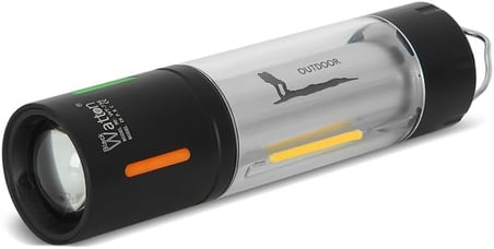 WATTON WT-736 LED Şarjlı Kamp Lambası, Ortam ve Odak Aydınlatma, Kamp Avcılık Acil Durum El Feneri
