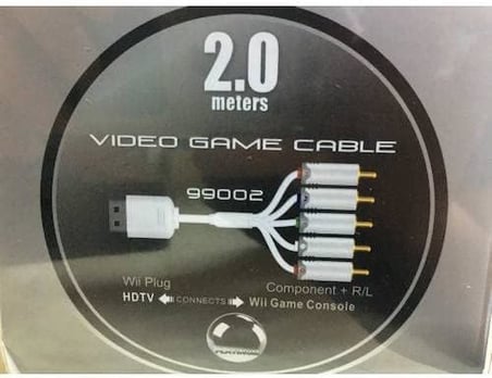 Platoon Ekstra Kaliteli 2 Metre Nintendo Wii Component Kablo 5 RCA