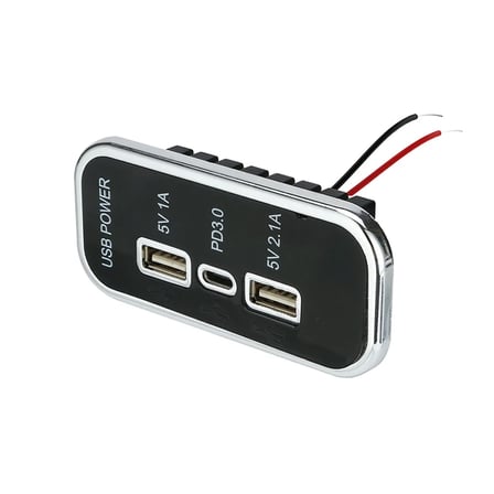 Mellifera İki Usb Type-A Ve Bir Usb Type-C Şarj Cihazı