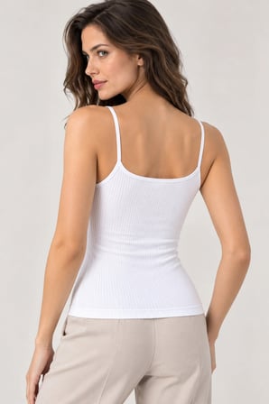 Loule Kadın 3'lü %95 Pamuk Dantel Detaylı İnce Askılı Raporlu Ribana Atlet - Esnek Yumuşak Günlük İç Giyim