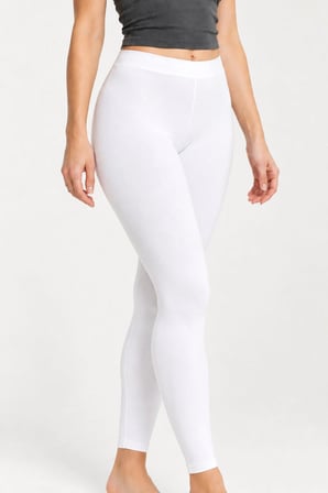 Loule Kadın Pamuklu Esnek Yüksek Bel Tam Boy Ev Taytı Günlük Basic
