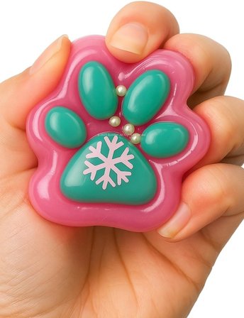 Kedi Patisi Yapışabilen Sukuşi Çok Renkli Squishy Jel Pati Stres Giderici Yapışkan Slime Pati Anti Stres Rahatlama İçin Sevimli Tasarım