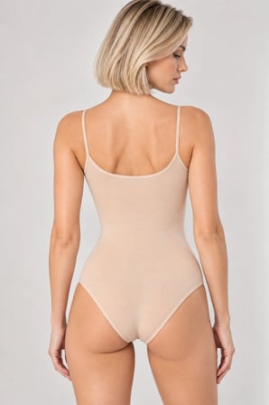 Loule Kadın 2'li İnce Askılı Pamuklu U Yaka Alttan Kancalı Body Esnek Basic