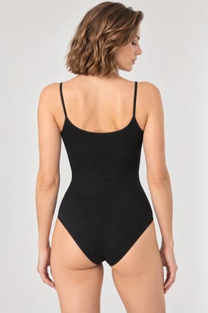 Loule Kadın 3'lü İnce Askılı Pamuklu U Yaka Alttan Kancalı Body Esnek Basic
