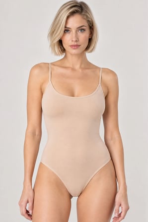 Loule Kadın 3'lü İnce Askılı Pamuklu U Yaka Alttan Kancalı Body Esnek Basic