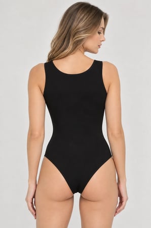 Loule Kadın 3'lü Geniş Askılı Pamuklu U Yaka Alttan Kancalı Body Esnek Basic