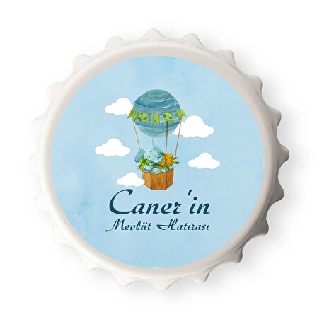 Kişiye Özel Bebek Mevlüt Hatırası Açacak Magnet 10 adet