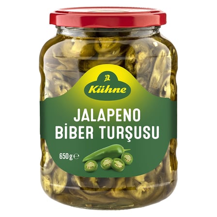 2 Adet Kuhne Jalapeno Biber Turşusu Dilimli 650 G