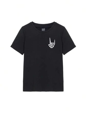 Modi Green Baskılı T-shirt - Siyah