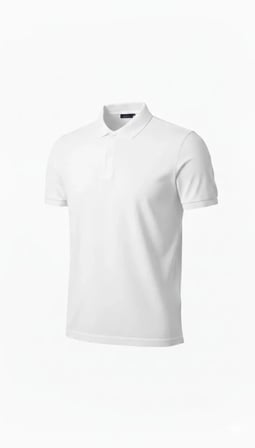 Modi Green Erkek Pike Kumaş Düğmeli Yaka Regular Fit Günlük Kısa Kol Tişört T-shirt - Beyaz