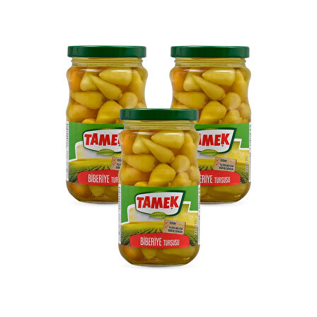 Tamek Biberiye Turşusu 330 gr Cam x 3 Adet
