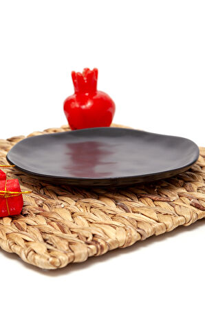 Tabak Organik 2 lı Pasta 20 Cm Mat Siyah