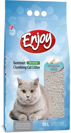 Bentonit İnce Taneli Kedi Kumu 10 Lt (Marsilya Sabunlu)