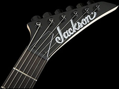 JACKSON JS22 DİNKY ARCH TOP 2-POİNT TREMOLO AMARANTH KLAVYE SATİN BLACK ELEKTRO GİTAR