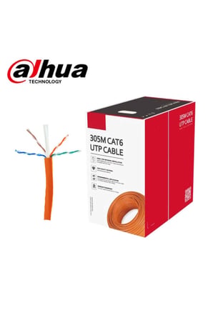 Dahua İnternet Cat6 Kablo - 23AWG Turuncu 305M Cca Cat6 PFM922I-6UN-C