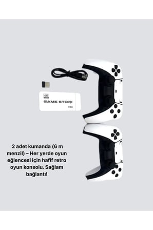 HDMI ve Kablosuz Kontrolcülü 20.000 Oyunlu Retro Oyun Konsolu