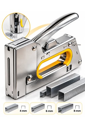 El Tipi Manuel Zımba Tabancası 4-6-8 mm No.13 Ergonomik Tutma Kollu Çok Amaçlı Zımba Makinesi