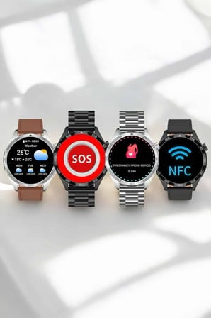Akıllı Saat Bildirim Görme Sesli Görüşme Çoklu Kordon GPS Takibi