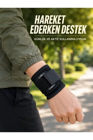 Ayarlanabilir Bilek Destekliği Cırtlı Bileklik Günlük Kullanım ve Spor İçin Bilek Desteği