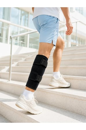 Ayarlanabilir Alt Baldırlık Baldır Destekliği Çift Bantlı Spor ve Günlük Kullanım