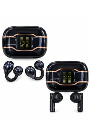 4 Kulaklıklı Bluetooth Kulaklık Seti TWS ANC Gürültü Azaltma 6 Mikrofon Kablosuz Şarj Dijital Ekranlı Kutu