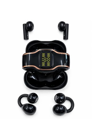 4 Kulaklıklı Bluetooth Kulaklık Seti TWS ANC Gürültü Azaltma 6 Mikrofon Kablosuz Şarj Dijital Ekranlı Kutu