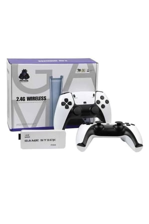 4K HD Görüntü Kaliteli Retro Game Stick 20000 Oyunlu Çift Kollu Beyaz Game Stick