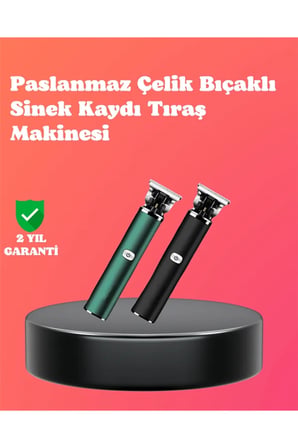 Paslanmaz Çelik Bıçaklı Sinek Kaydı Tıraş Makinesi Uzun Ömürlü