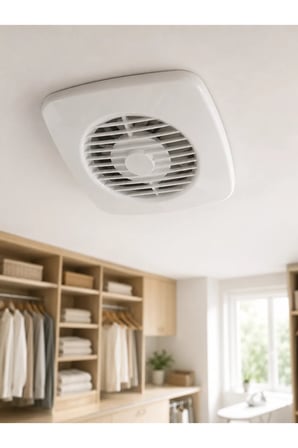 120 mm Dekoratif Aspiratör 16 W 180 m³/h Banyo Mutfak ve WC Havalandırma Fanı