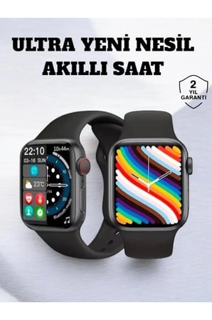 Akıllı Saat iOS ve Android ile Uyumlu Şık ve Çok Fonksiyonlu