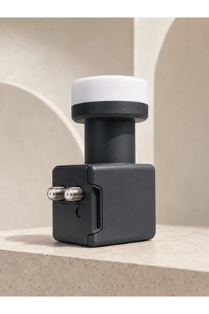 Çift Çıkışlı Twin LNB 4K Ultra HD Uyumlu Ku Band Uydu Anten Başlığı 0.1 dB