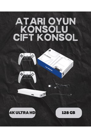 M15 Retro Konsol – 20.000 Oyunlu, Çift Gamepadli, 4K HDMI
