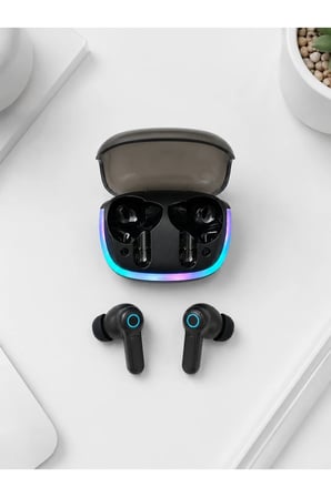 RGB Şarj Kutulu TWS Kablosuz Kulaklık Bluetooth 5.4 HD Voice Type-C Şarj Destekli