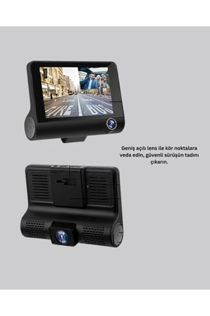 Çift ve Üçlü Lens Seçeneği ile Tüm Açılardan Kayıt Yapan Araç Kamerası Yeni Nesil