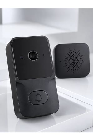 Wi-Fi Akıllı Görüntülü Kapı Zili | HD Kamera, Gece Görüşü ve Telefon Bildirimli